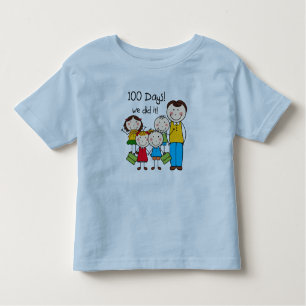 Kids and Male Teacher 100 Days Toddler T-Shirt
