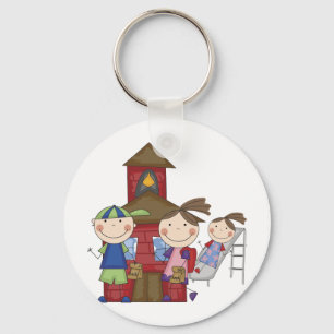Kids and Schoolhouse T-shirts and Gifts Key Ring