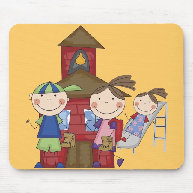 Kids and Schoolhouse T-shirts and Gifts Mouse Pad (Front)