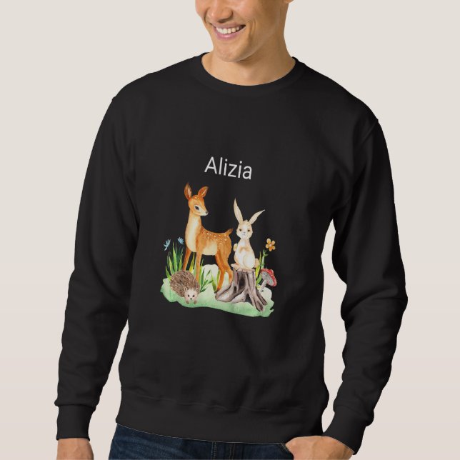 Kids Animal deer rabbit hedgehog Alizia Sweatshirt (Front)