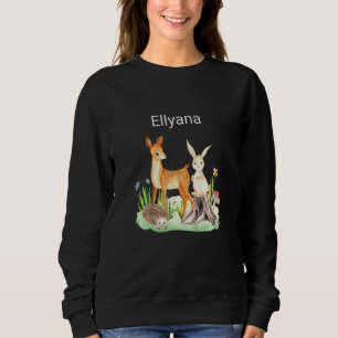 Kids Animal deer rabbit hedgehog Ellyana Sweatshirt