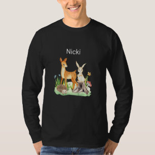 Kids Animal deer rabbit hedgehog Nicki T-Shirt