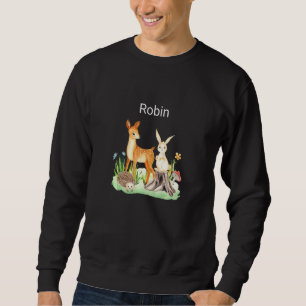 Kids Animal deer rabbit hedgehog Robin Premium Sweatshirt