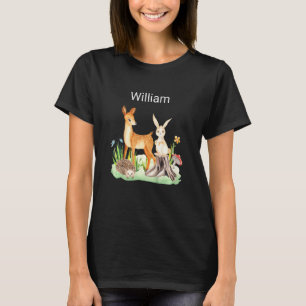 Kids Animal deer rabbit hedgehog William T-Shirt