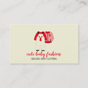 Kids Apparel Doula Baby Clothing Business Card