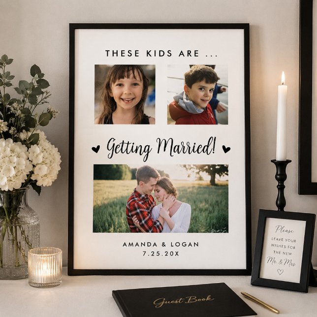 Kids Are Getting Married Wedding Printed Poster (Creator Uploaded)