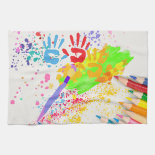 Kid's Art  Tea Towel