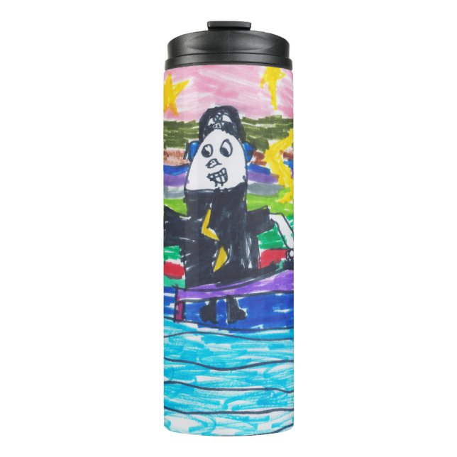 Kids artwork or photo keepsake art thermal tumbler (Front)