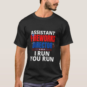 Kids Assistant Fireworks Director Usa Independence T-Shirt