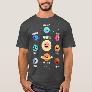 Kids Astronaut Space Planets Galaxy Space Solar Sy T-Shirt