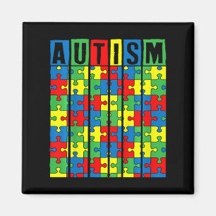 Kids Autism Awareness Puzzle Piece Autistic Boys G Magnet