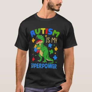 Kids Autism Is My Superpower Funny Awareness Boy T T-Shirt