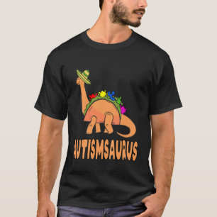 Kids Autism-Saurus Awareness Cute Dinosaur Puzzle T-Shirt