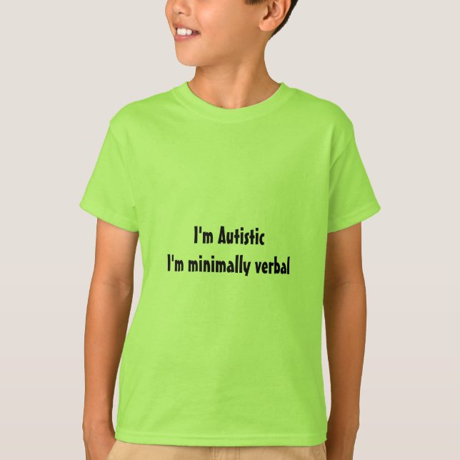 Kids Autism tee shirts (Front)
