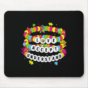 Kids Autistic Girls Love Accept Understand Autism Mouse Pad