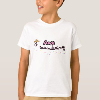 Kids Awe and Wandering tshirt 