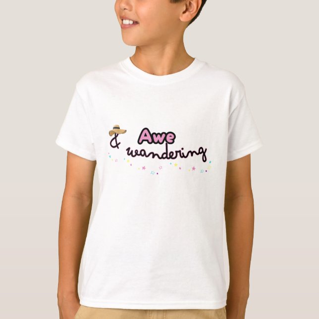 Kids Awe and Wandering tshirt  (Front)