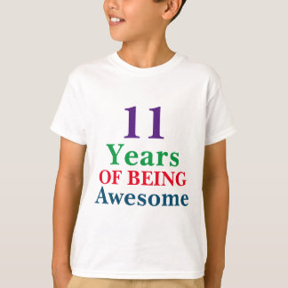 Kids Awesome Age Birthday T-Shirt