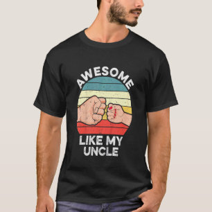 Kids Awesome Like My Uncle Niece Matching T-Shirt