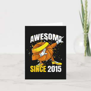 Kids Awesome Since 2015 - 8th Basketball Birthday  Card