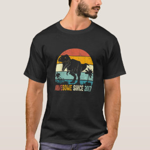 Kids Awesome Since 2017 5th Birthday 5 Years Old T-Shirt