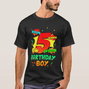 Kids Awesome Since 2017 Comic Style 5 Years Old 5t T-Shirt