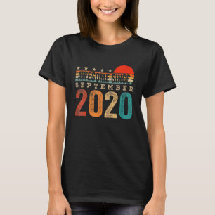 Kids Awesome Since September 2020 2nd Birthday 2 T-Shirt