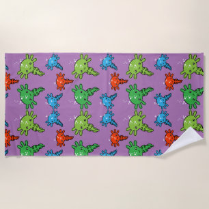Kids Axototl Salamander Beach Towel