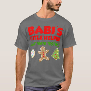 Kids Babi's Little Helper Christmas Cookie Baking  T-Shirt
