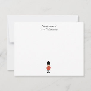 Kids Baby Boy From the Nursery of Custom Note Card