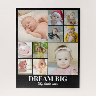 Kids Baby Photo Collage 10 Pictures 8x10 16x20 Jigsaw Puzzle