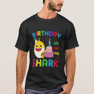Kids Baby Shark 1St Birthday Boy Girl 1 Year Old G T-Shirt