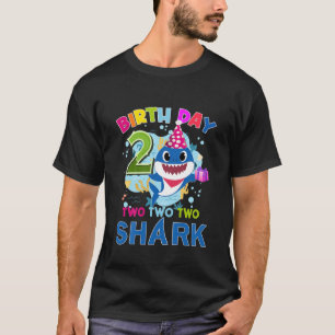 Kids Baby Shark 2Nd Birthday Boy Girl 2 Year Old G T-Shirt