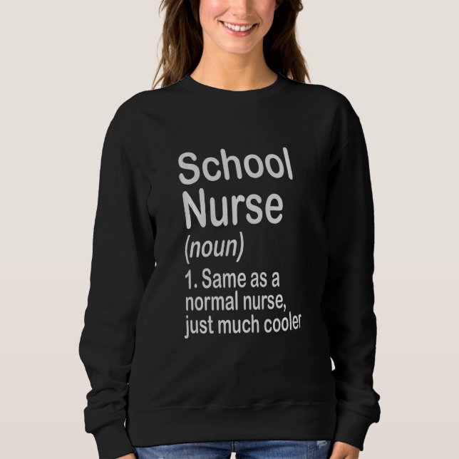 Kids Back To School First Day Nurse School Nurse D Sweatshirt (Front)