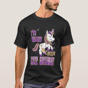 Kids   Back to School Girl Cute First Day 1st Grad T-Shirt