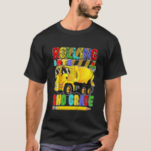 Kids Back To School Mixer Truck Rolling Into 2nd T-Shirt