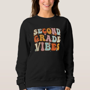 Kids Back To School Second Grade Vibes Student Tea Sweatshirt