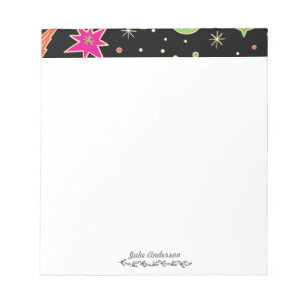 Kids' Back To School Space Rocket Pattern  Notepad