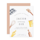 Kids' Baking Birthday Bash | Boys Party Invitation