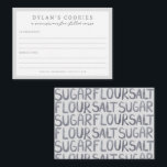 Kids' Baking Birthday Bash | Children Recipe Card<br><div class="desc">Celebrate your little bakers birthday with this adorable modern kids recipe card. This design is perfect for a cupcake decorating party,  cookie baking crew or little chef.</div>