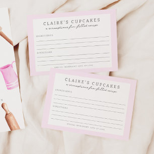 Kids' Baking Birthday Bash   Girls Recipe Card