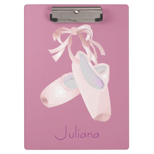 Kids Ballet Personalised Clipboard (Front)