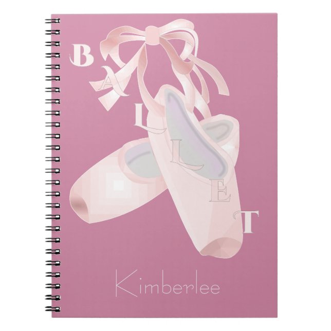 Kids Ballet Personalised Notebook (Front)