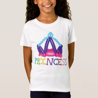 Kids Balloon Princess Crown with word Princess T-Shirt