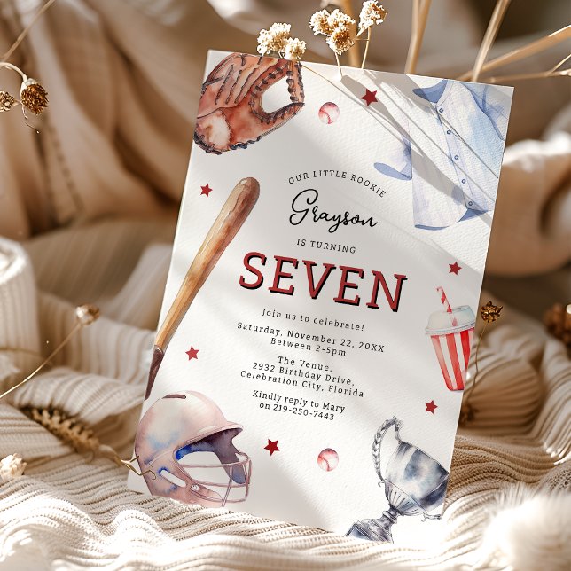 Kids Baseball Birthday Party Invitation (Creator Uploaded)