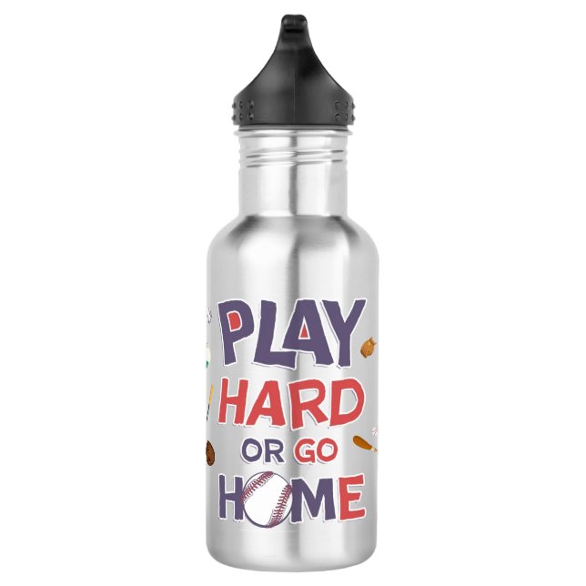 Kids Baseball Water Bottle – Personalised (Right)