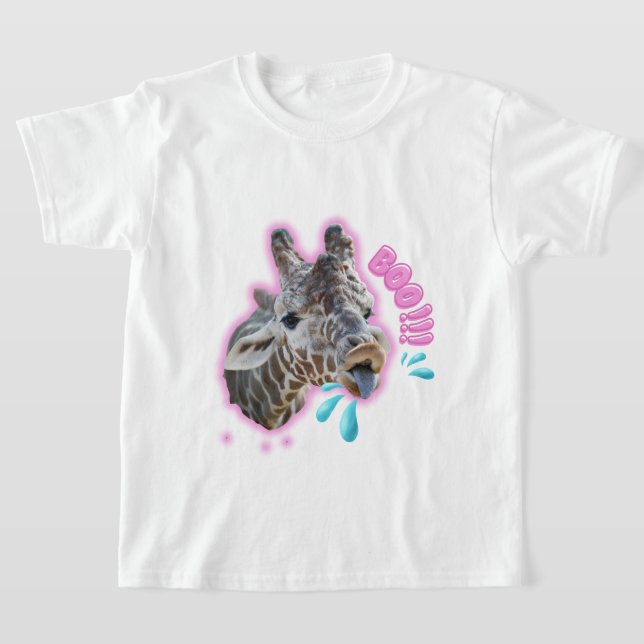 Kids Basic Giraffe T-Shirt (Laydown)