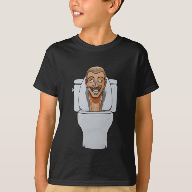 Kids basic shirt skibidi toliet (Front)
