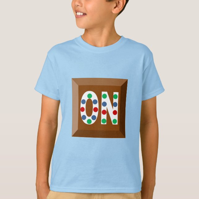 Kids' Basic T-Shirt blue  CHOCOLATE  ONTARIO (Front)