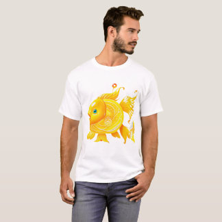 Kids' Basic T-Shirt with golden fish